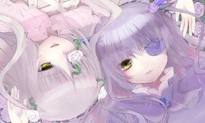Rating: Safe Score: 0 Tags: 2girls bad_id bad_pixiv_id barasuishou blue_flower blue_rose chirosuke dress eyepatch flower flower_over_eye heads_together image kirakishou long_hair looking_at_viewer multiple_girls pair pink_dress pink_flower pink_hair pink_rose plant purple_dress purple_hair purple_rose rose rotational_symmetry rozen_maiden thorns upside-down vines white_flower white_rose yellow_eyes User: admin