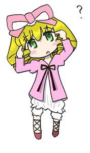 Rating: Safe Score: 0 Tags: 1girl ? blonde_hair bloomers blush bow eyebrows_visible_through_hair full_body green_eyes hina_ichigo hinaichigo image long_sleeves looking_at_viewer pink_bow pink_ribbon ribbon short_hair simple_background solo standing underwear white_background white_bloomers User: admin