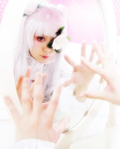 Rating: Safe Score: 0 Tags: 1girl bangs blurry blurry_background blurry_foreground closed_mouth depth_of_field kirakishou lips long_hair looking_at_viewer motion_blur solo white_hair User: admin