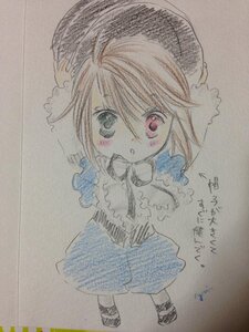 Rating: Safe Score: 0 Tags: 1girl bangs blush brown_hair colored_pencil_(medium) eyebrows_visible_through_hair full_body hair_between_eyes image long_sleeves looking_at_viewer photo short_hair skirt solo souseiseki standing traditional_media User: admin