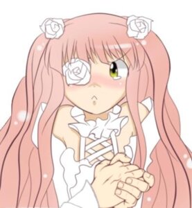 Rating: Safe Score: 0 Tags: 1girl blush dress eyepatch flower holding_hands image kirakishou long_hair pink_hair pov rose solo tears white_flower white_rose yellow_eyes User: admin