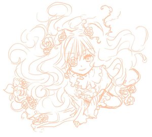 Rating: Safe Score: 0 Tags: 1girl blush choker dress earrings flower frills hair_flower hair_ornament half_updo heart image jewelry kirakishou long_hair monochrome rose smile solo User: admin