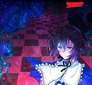 Rating: Safe Score: 0 Tags: 1boy 1girl argyle argyle_background argyle_legwear black_rock_shooter_(character) blue_eyes blue_flower blue_rose board_game checkered checkered_background checkered_floor checkered_kimono checkered_scarf checkered_skirt chess_piece diamond_(shape) flower heterochromia himekaidou_hatate image king_(chess) knight_(chess) on_floor ouma_kokichi perspective race_queen reflection ribbon rose short_hair solo souseiseki tile_floor tile_wall tiles vanishing_point User: admin