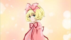Rating: Safe Score: 0 Tags: 1girl bangs blonde_hair blush bow dress green_eyes hair_bow hina_ichigo hinaichigo image long_sleeves looking_at_viewer pink_bow pink_dress short_hair solo upper_body User: admin