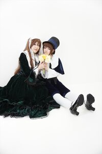 Rating: Safe Score: 0 Tags: 2girls 91076 black_dress black_footwear brown_hair dress hat long_hair looking_at_viewer multiple_cosplay multiple_girls pantyhose shoes shoes_removed short_hair sitting tagme white_legwear User: admin