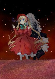 Rating: Safe Score: 0 Tags: 2girls blonde_hair blue_eyes bonnet bow dress drill_hair flower furui_suguri image long_hair long_sleeves multiple_girls pair pantyhose petals red_dress rose_petals rozen_maiden shinku silver_hair suigintou twintails User: admin