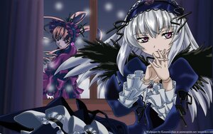 Rating: Safe Score: 0 Tags: 2girls auto_tagged brown_hair dress frills hairband image lolita_hairband long_hair long_sleeves multiple_girls pair shinku silver_hair suigintou wings User: admin