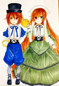 Rating: Safe Score: 0 Tags: brown_hair dress green_eyes hat heterochromia image long_hair long_sleeves looking_at_viewer multiple_girls pair pantyhose red_eyes short_hair siblings sisters smile souseiseki suiseiseki top_hat twins very_long_hair watering_can white_legwear User: admin