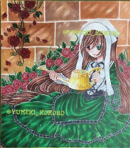 Rating: Safe Score: 0 Tags: 1girl brown_hair chain dress flower green_dress green_eyes heterochromia image long_hair long_sleeves marker_(medium) pink_flower pink_rose red_flower red_rose rose smile solo suiseiseki traditional_media very_long_hair watering_can yellow_flower yellow_rose User: admin