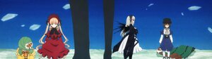 Rating: Safe Score: 0 Tags: 4girls black_wings blonde_hair blue_eyes dress green_hair hat image kanaria long_hair multiple multiple_girls shinku short_hair silver_hair sky suigintou tagme wings User: admin
