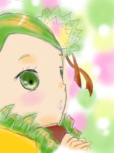Rating: Safe Score: 0 Tags: 1girl blush face green_eyes green_hair image kanaria nose_blush plant solo User: admin