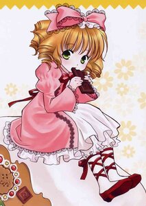 Rating: Safe Score: 0 Tags: 1girl blonde_hair bow chocolate cookie dress eating food frills green_eyes hair_bow hina_ichigo hinaichigo image juliet_sleeves long_sleeves looking_at_viewer pink_bow pink_dress ribbon short_hair solo valentine white_legwear User: admin