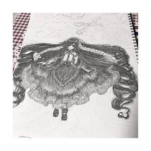 Rating: Safe Score: 0 Tags: 1girl absurdly_long_hair dress flower frills full_body greyscale image long_hair long_sleeves monochrome shoes solo suiseiseki very_long_hair User: admin