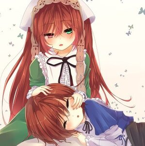 Rating: Safe Score: 0 Tags: 2girls blush brown_hair closed_eyes dress green_dress hat heterochromia image lap_pillow long_hair long_sleeves multiple_girls pair short_hair siblings sisters sleeping souseiseki star_(symbol) striped_background suiseiseki twins very_long_hair User: admin