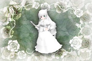 Rating: Safe Score: 0 Tags: 1girl black_rose dress flower green_eyes heterochromia image long_hair pink_rose red_eyes rose solo suiseiseki thorns white_dress white_flower white_hair white_rose white_theme yellow_rose User: admin