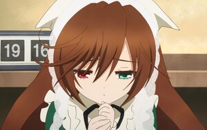 Rating: Safe Score: 0 Tags: 1girl animal_ears brown_hair cat_ears green_eyes heterochromia image long_hair long_sleeves looking_at_viewer red_eyes solo suiseiseki User: admin