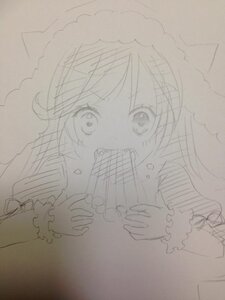 Rating: Safe Score: 0 Tags: 1girl greyscale image looking_at_viewer monochrome solo suiseiseki traditional_media wrist_cuffs User: admin