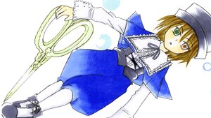 Rating: Safe Score: 0 Tags: 1girl :o auto_tagged blue_dress brown_hair capelet dress full_body green_eyes hat heterochromia image long_sleeves pantyhose short_hair solo souseiseki white_legwear User: admin