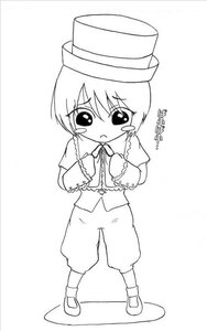 Rating: Safe Score: 0 Tags: 1boy eyebrows_visible_through_hair frills full_body greyscale hat image monochrome pants puffy_pants puffy_shorts shoes solo souseiseki standing striped top_hat vertical_stripes User: admin