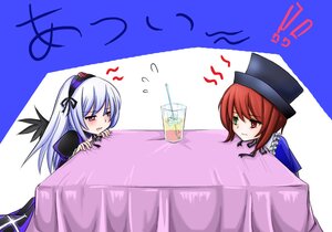 Rating: Safe Score: 0 Tags: !? 2girls ? black_wings blush cup frills green_eyes hat heterochromia image kotatsu long_hair long_sleeves multiple_girls pair red_eyes souseiseki suigintou table wings User: admin