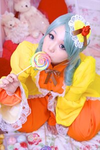 Rating: Safe Score: 0 Tags: 1girl blurry blurry_background blurry_foreground candy depth_of_field dress food frills halloween kanaria lollipop orange_dress orange_skirt photo solo swirl_lollipop User: admin