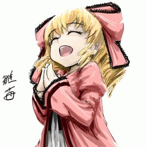 Rating: Safe Score: 0 Tags: 1girl :d ^_^ ^o^ blonde_hair closed_eyes dress hat hina_ichigo hinaichigo image juliet_sleeves long_hair long_sleeves open_mouth pink_dress puffy_sleeves simple_background smile solo striped upper_body vertical_stripes User: admin