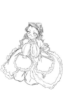 Rating: Safe Score: 0 Tags: 1girl auto_tagged breasts dress glasses greyscale image kanaria large_breasts long_sleeves looking_at_viewer monochrome solo User: admin