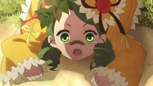 Rating: Safe Score: 0 Tags: 1girl drill_hair flower frilled_sleeves frills green_eyes green_hair image kanaria long_hair long_sleeves lying open_mouth outdoors rose sleeves_past_wrists solo User: admin