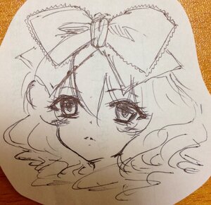 Rating: Safe Score: 0 Tags: 1girl bangs bow eyebrows_visible_through_hair face frills hat hinaichigo image looking_at_viewer mob_cap monochrome portrait solo traditional_media User: admin