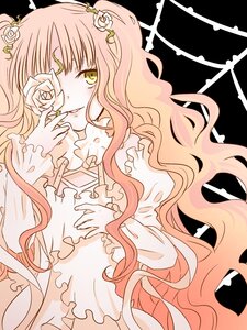 Rating: Safe Score: 0 Tags: 1girl flower frills image kirakishou long_hair long_sleeves pink_hair rose smile solo thorns very_long_hair vines wavy_hair white_flower white_rose yellow_eyes User: admin
