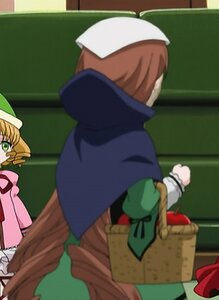 Rating: Safe Score: 0 Tags: 1boy 3girls basket blonde_hair blurry brown_hair depth_of_field green_eyes hat head_scarf hina_ichigo image multiple_girls pointy_ears solo suiseiseki User: admin
