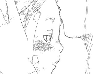 Rating: Safe Score: 0 Tags: 1boy 1girl blush close-up greyscale image kanaria monochrome pubic_hair signature sketch solo sweat User: admin