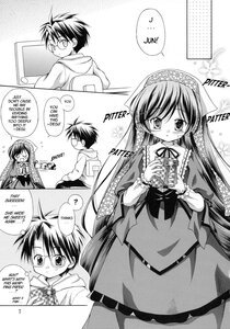 Rating: Safe Score: 0 Tags: 1boy 1girl blush comic doujinshi doujinshi_#104 dress english_text frills glasses greyscale hood image long_hair long_sleeves monochrome multiple User: admin
