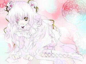 Rating: Safe Score: 0 Tags: 1girl blaze_(artist) boots breasts cross-laced_footwear dress eyepatch flower hair_flower hair_ornament image kirakishou kneeling long_hair medium_breasts rose rozen_maiden smile solo two_side_up white_footwear white_hair yellow_eyes User: admin