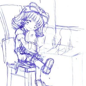 Rating: Safe Score: 0 Tags: 1girl blush dress drill_hair frills hinaichigo image lolita_fashion monochrome ribbon shoes sketch smile solo stuffed_animal stuffed_bunny tears twin_drills underwear User: admin
