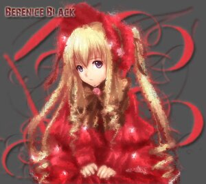 Rating: Safe Score: 0 Tags: 1girl blonde_hair blue_eyes blurry depth_of_field dress expressionless fur_trim grey_background image long_hair long_sleeves looking_at_viewer red_dress shinku simple_background solo upper_body very_long_hair User: admin