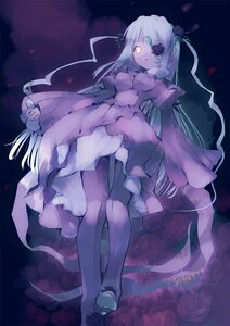 Rating: Safe Score: 0 Tags: 1girl barasuishou blue_rose dress eyepatch flower hair_flower hair_ornament highres image iwaku long_hair long_sleeves pantyhose petals pink_rose purple_rose red_rose rose rozen_maiden silver_hair solo standing thorns very_long_hair vines white_hair white_rose yellow_eyes User: admin