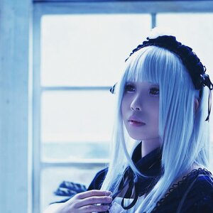 Rating: Safe Score: 0 Tags: 1girl bangs black_ribbon blurry blurry_background blurry_foreground closed_mouth depth_of_field eyelashes frills indoors lips photo ribbon solo suigintou white_hair User: admin