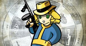 Rating: Safe Score: 0 Tags: 1girl blonde_hair english_text green_eyes gun hat hinaichigo holding image open_mouth smile solo weapon User: admin