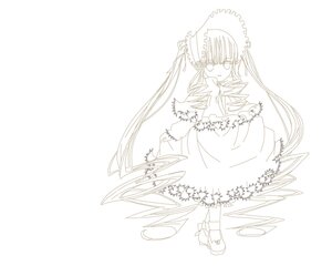 Rating: Safe Score: 0 Tags: 1girl auto_tagged dress flower full_body image long_hair long_sleeves monochrome rose shinku solo striped striped_background suigintou vertical_stripes very_long_hair User: admin