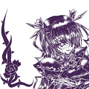 Rating: Safe Score: 0 Tags: 1girl auto_tagged barasuishou blush flower hair_ribbon image monochrome pink_rose purple_flower purple_rose red_flower red_rose ribbon rose smile solo striped wings User: admin