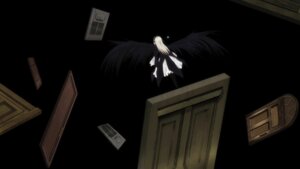 Rating: Safe Score: 0 Tags: 1girl angel angel_wings black_wings dress feathered_wings halo image long_hair solo suigintou very_long_hair white_hair white_wings wings User: admin