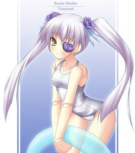 Rating: Safe Score: 0 Tags: 1girl barasuishou doll_joints eyepatch flower hair_flower hair_ornament image innertube joints long_hair one-piece_swimsuit photoshop_(medium) rozen_maiden school_swimsuit shimakaze_(soundz_of_bell) solo swimsuit twintails very_long_hair white_swimsuit yellow_eyes User: admin