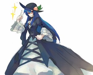 Rating: Safe Score: 0 Tags: 1girl blue_hair commentary_request dress food fruit hat hinanawi_tenshi image long_hair long_sleeves murai_shinobu peach red_eyes rozen_maiden smile solo sparkle suigintou touhou very_long_hair User: admin