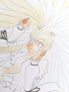 Rating: Safe Score: 0 Tags: 1girl bangs blonde_hair blue_flower blunt_bangs curtains dress flower frills image kirakishou long_hair long_sleeves rose solo User: admin