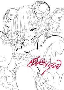 Rating: Safe Score: 0 Tags: 1girl breasts greyscale image kirakishou monochrome sketch solo User: admin