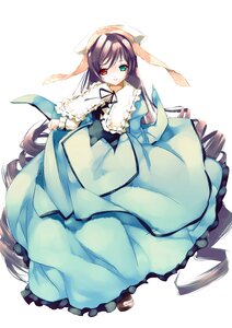 Rating: Safe Score: 0 Tags: 1girl brown_hair dress drill_hair frills full_body green_eyes heterochromia highres image iwaku long_hair long_sleeves looking_at_viewer red_eyes rozen_maiden smile solo suiseiseki very_long_hair User: admin