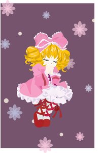 Rating: Safe Score: 0 Tags: 1girl auto_tagged blonde_hair bow chibi closed_eyes dress flower frills hair_bow hina_ichigo hinaichigo image long_sleeves pink_bow pink_dress purple_background short_hair solo User: admin