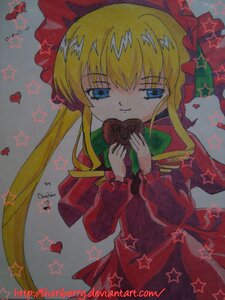 Rating: Safe Score: 0 Tags: 1girl anger_vein blonde_hair blue_eyes bow christmas_ornaments christmas_tree cross dress hammer_and_sickle holding image long_hair long_sleeves marker_(medium) photo shikishi shinku solo sparkle star_(symbol) star_earrings star_hair_ornament star_necklace star_print starfish starry_background traditional_media twintails User: admin