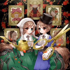 Rating: Safe Score: 0 Tags: blonde_hair brown_hair closed_eyes dress flower green_dress hat heterochromia image long_hair long_sleeves multiple_girls pair petals red_eyes red_flower red_rose ribbon rose short_hair siblings sisters smile souseiseki suiseiseki twins User: admin